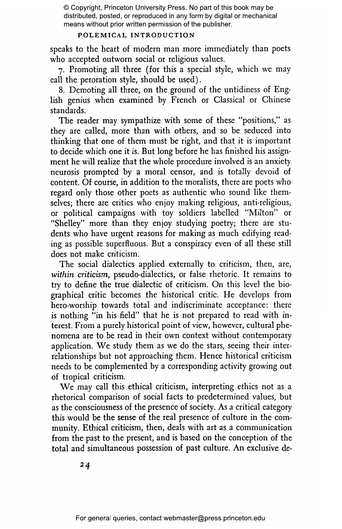 Anatomy of Criticism | Princeton University Press