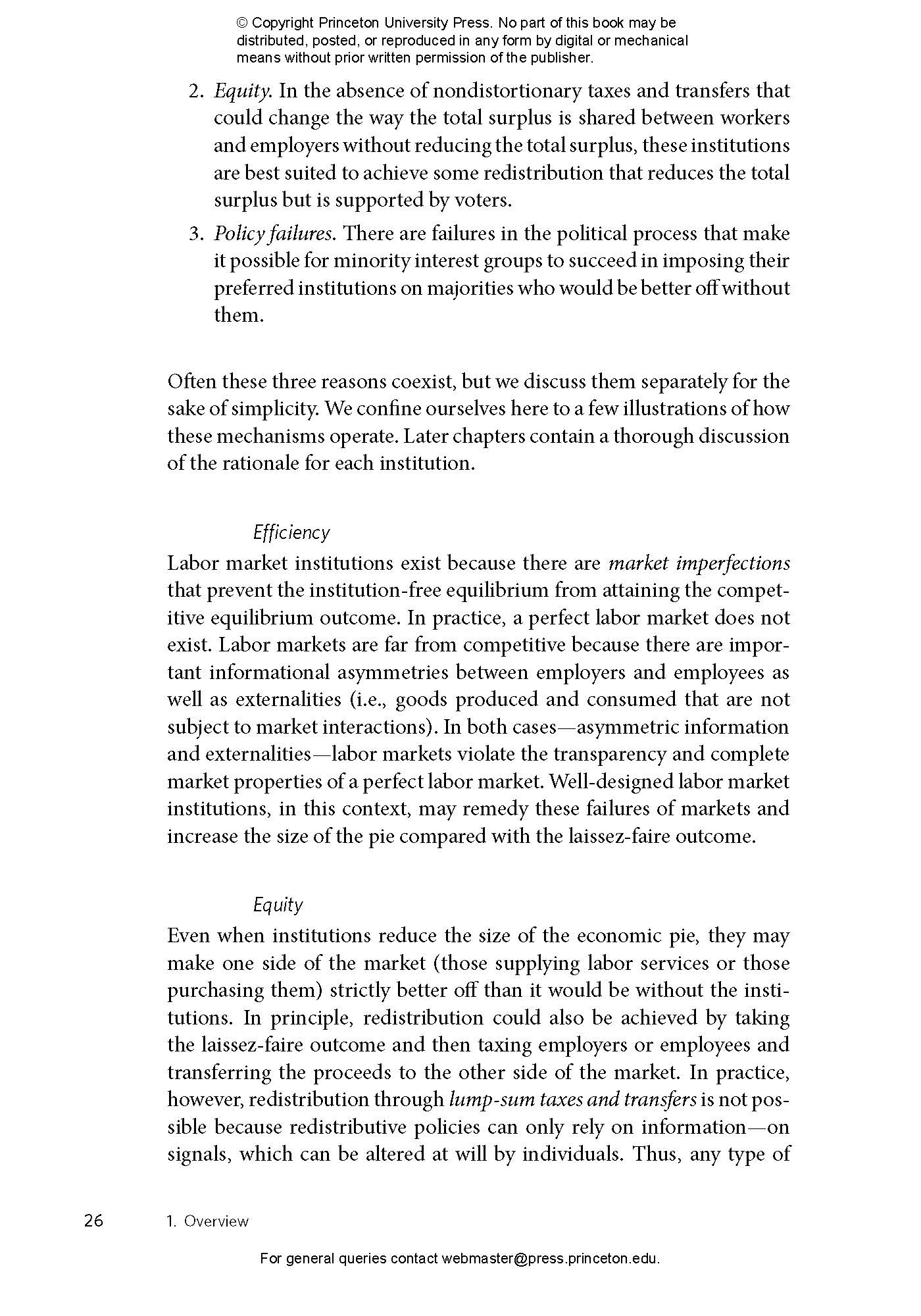 The Economics of Imperfect Labor Markets, Third Edition