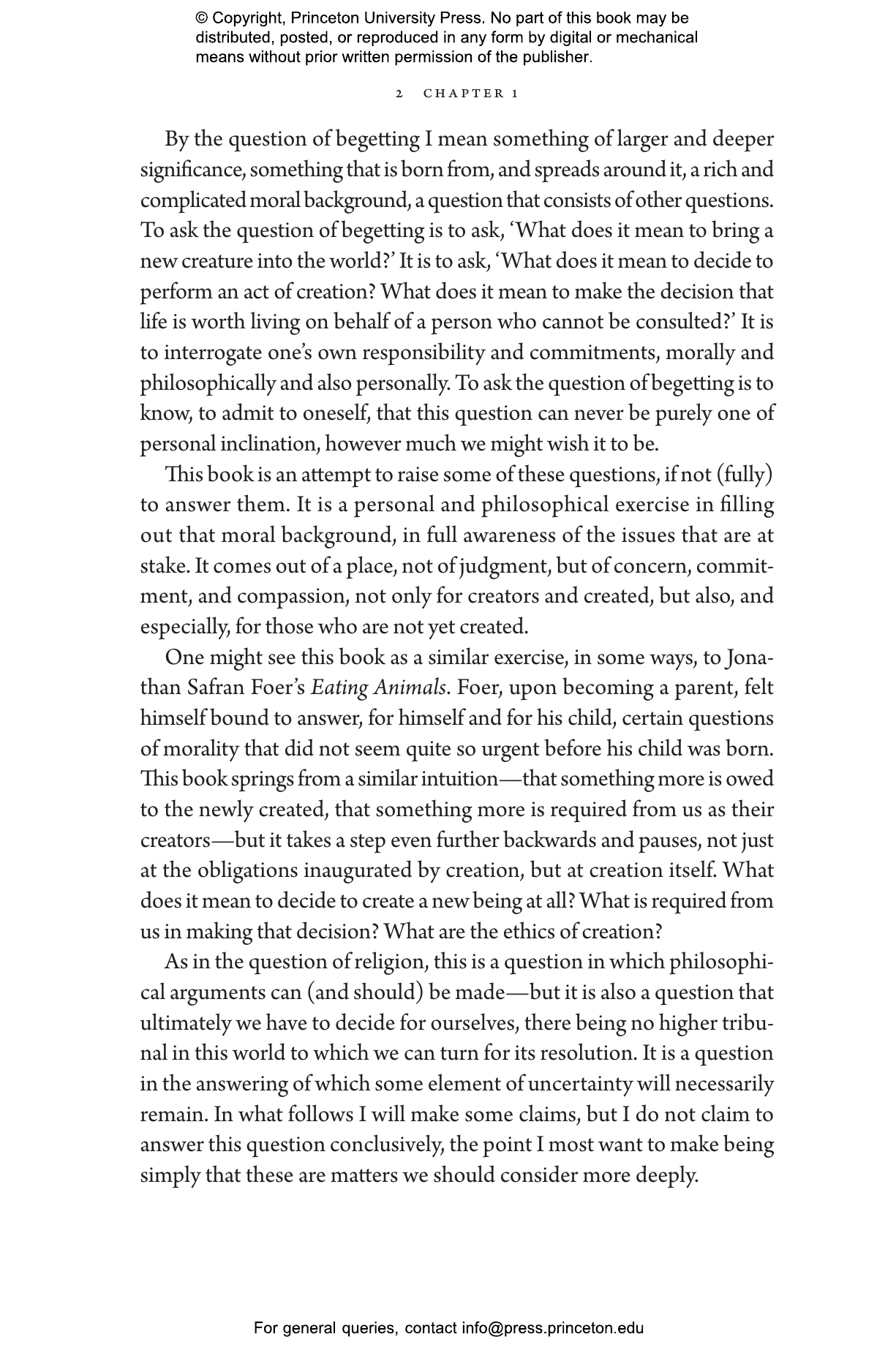 Begetting | Princeton University Press
